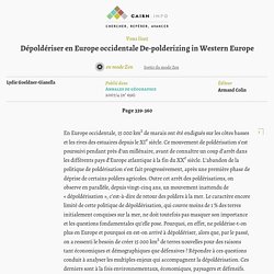 Dépoldériser en Europe occidentale De-polderizing in Western Europe