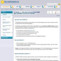 DADS-U, pour déposer un fichier sur net-entreprises.fr