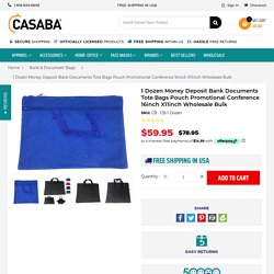 1 Dozen Money Deposit Bank Documents Tote Bags Pouch Promotional Confe – Casaba Shop
