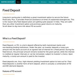 Open Fixed Deposit Online