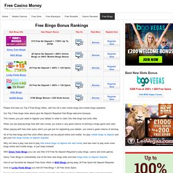 Free Bingo Money No Deposit Required, Play Bingo Online & Mobile Bingo