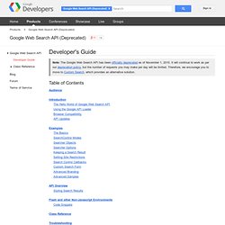 Developer&#039;s Guide - Google AJAX Search API - Google Code