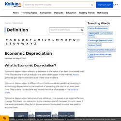 Economic Depreciation Definition & Meaning in Stock Market with Example