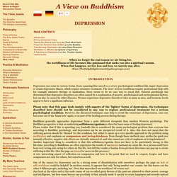 Depression - a Buddhist view