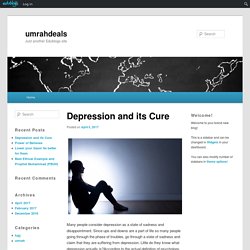 Depression and its Cure