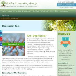 Depression Test - Eddins Counseling Group - Houston