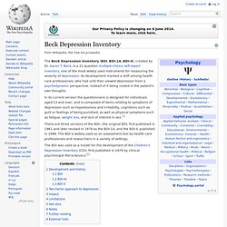 Beck Depression Inventory