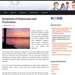 Symptoms of Depression and Frustration
