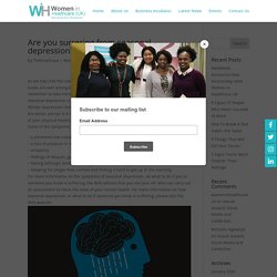Are you surrering from seasonal depression?