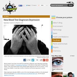 New Blood Test Diagnoses Depression