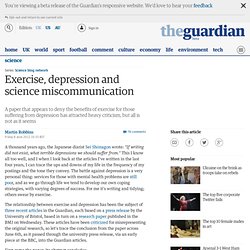 Exercise, depression and science miscommunication