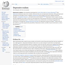 Depressive realism