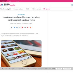 Les réseaux sociaux dépriment les ados, contrairement aux jeux vidéo