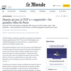 Depuis 40 ans, le TGV a « rapproché » les grandes villes de Paris