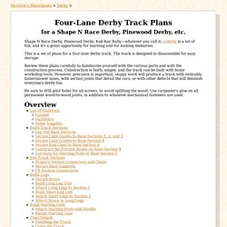 Four-Lane Derby Track Plans - McGrew's Miscellanea
