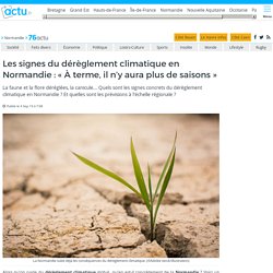 Les signes du dérèglement climatique en Normandie : « À terme, il n'y aura plus de saisons »