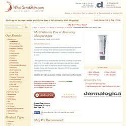 MultiVitamin Power Recovery Masque 2.5oz - Dermalogica AGEsmart Masque