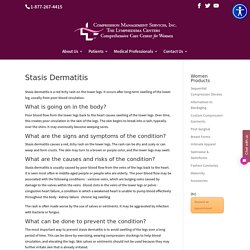 Stasis Dermatitis - Compression Management Services® The Lymphedema Centers