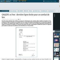 GNU/GPL vs Free : dernière ligne droite pour un combat de box