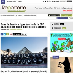 Dans la dernière ligne droite de la COP 21, la société civile multiplie les actions