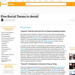 Derogatory Racial Terms to Avoid in Public