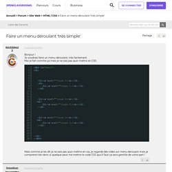 Faire un menu déroulant 'très simple' par RAIDEN423