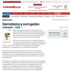 Derrotismo y corrupción