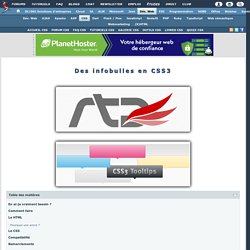 Des infobulles en CSS3