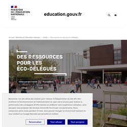 Des ressources pour les éco-délégués