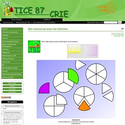 Des ressources pour les fractions