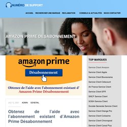 Amazon Prime Désabonnement