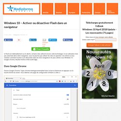 Windows 10 - Activer ou désactiver Flash dans un navigateur - Médiaforma