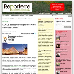 L'OCDE désapprouve le projet de Notre Dame des Landes