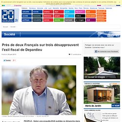 Près de deux Français sur trois désapprouvent l'exil fiscal de Depardieu
