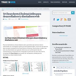 54 Cheat sheets (Chuletas) útiles para desarrolladores y diseñadores web