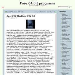 Desarrollo > OpenPGPBlackbox VCL 8.0