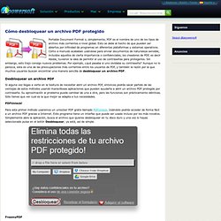 Unlocker PDF gratis – Desbloquear documentos PDF online