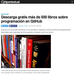 Descarga gratis más de 500 libros de programación