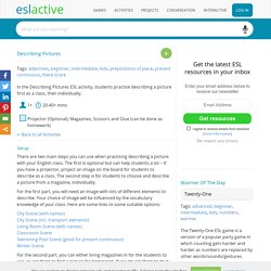 Describing Pictures ESL Activity - EFL / ESL Activities - eslactive