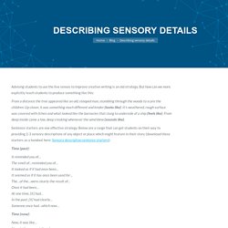 Describing sensory details - Ticking Mind