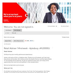 Job Description - Retail Adviser 14hrs/week - Aylesbury (AYL00000J)
