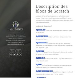 Description des blocs de Scratch - Jeff EGRIX