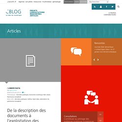 De la description des documents à l’exploitation des données : le projet data.bnf.fr