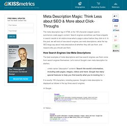 Meta Description Magic: Think Less about SEO & More about Click-Throughs