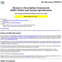 Model and Syntax Specification