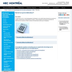 Usages des boîtiers de vote pour l'enseignement (HEC Montréal)