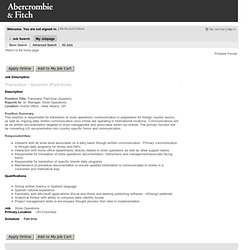 Abercrombie & Fitch Careers