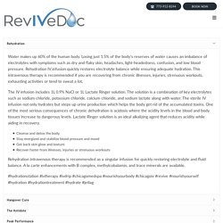 Infusion Descriptions - The RevIVeDoc
