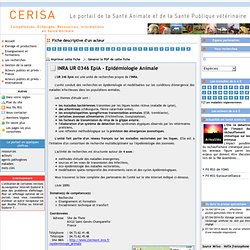 CERISA - Fiche descriptive : INRA UR 0346 EpiA - Epidémiologie Animale