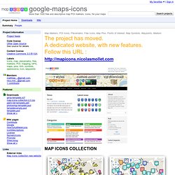 maps-icons - More than 1000 free and descriptive map POI markers, icons, for your maps